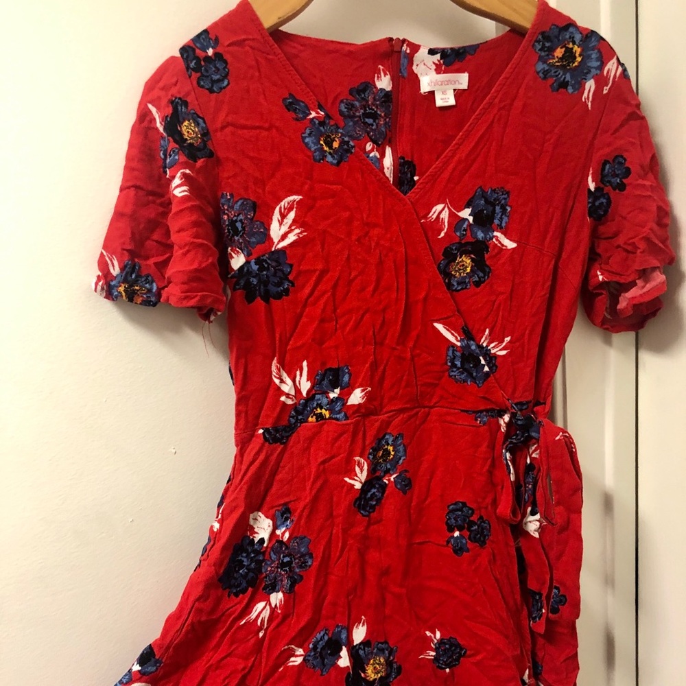 EVERYTHING $15 TODAY Red wrap dress